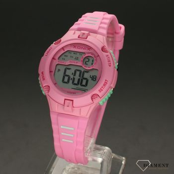 Zegarek dla dziewczynki elektroniczny w kolorze różowym XoniX IV 002 (2).jpg